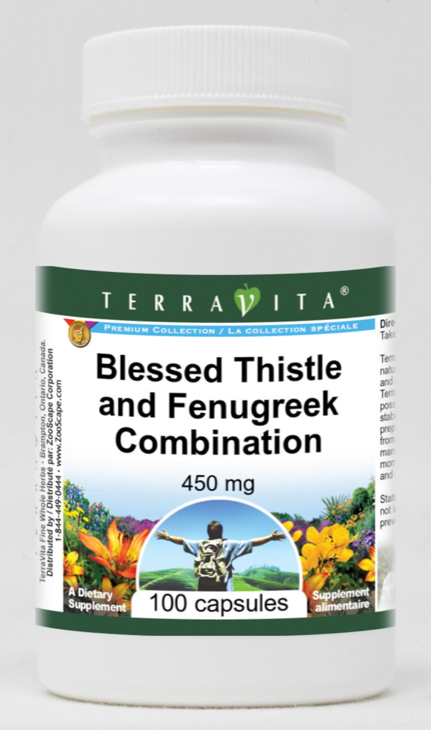 Blessed Thistle and Fenugreek Combination - 450 mg (100 Capsules, ZIN: 513810) - 3 Pack