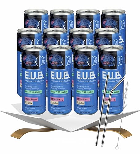 12x Beverage Strawberry Vanlla 12 FO Bundle with Straw Paper for Smooth Strawberry-Vanilla Drinking and Easy Sipping - Gift Set (13 Items)