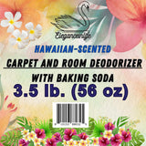 Eleganceinlife Hawaiian-Scented Carpet and Room Deodorizer with Baking Soda, 3.5 lb. (56 oz)