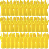 Bgtecho 36 Pairs Rubber Dishwashing Gloves, Reusable Household Cleaning Gloves, Long Kitchen Glove for Washing Dishes, Non Slip Rubber Cleaning Glove