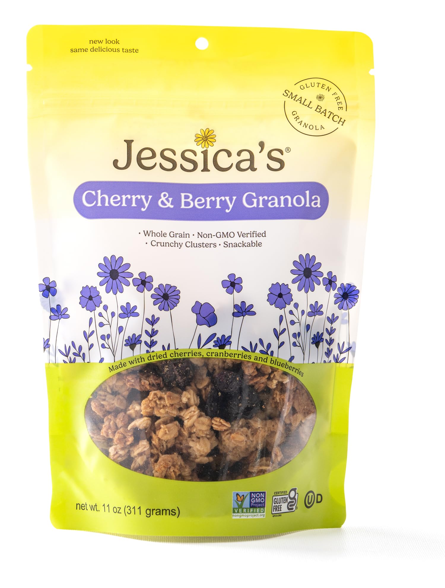 Jessica’s Cherry & Berry Granola - Handmade, Non-GMO, Gluten-Free, Whole Grain, 11oz