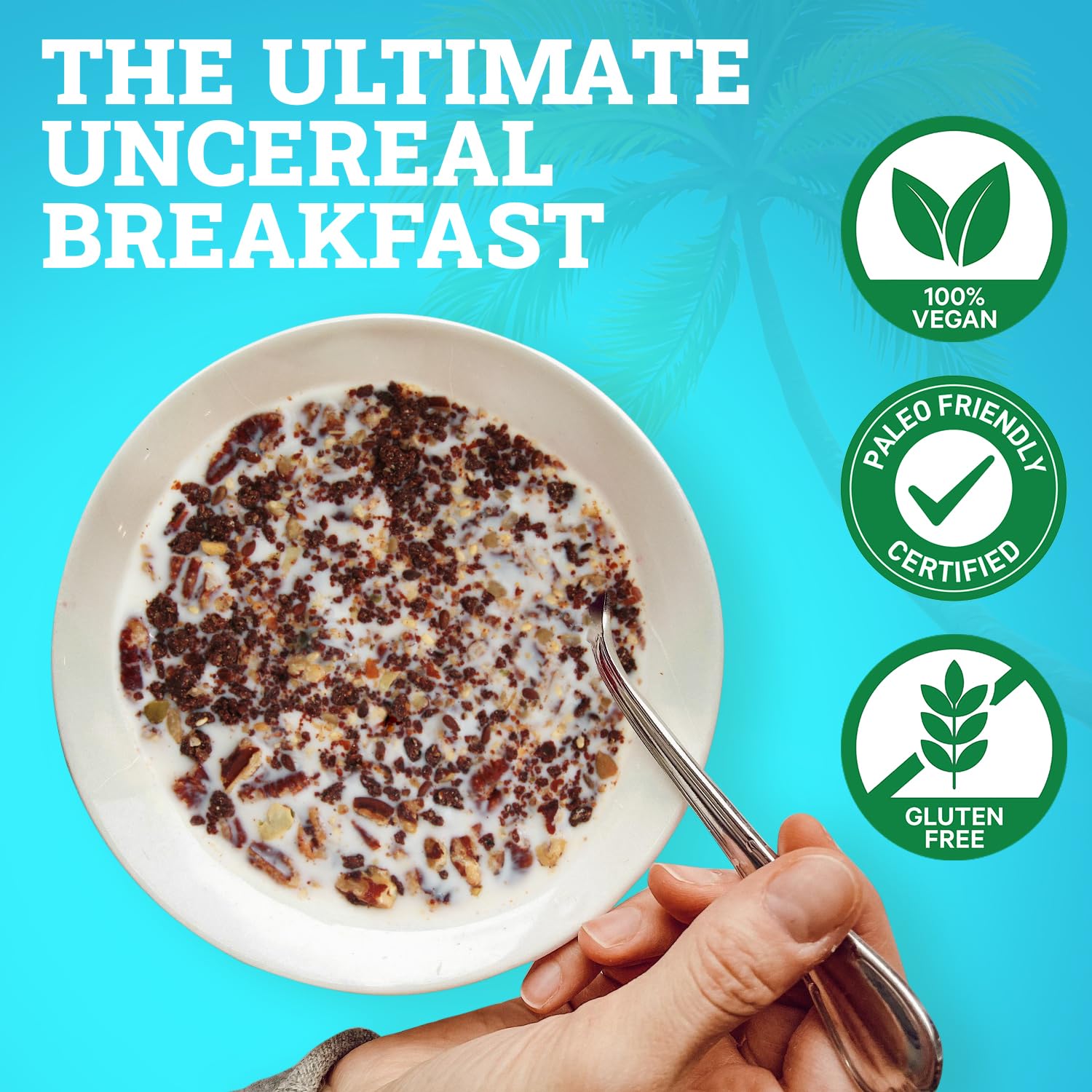 Coconut Un-Cereal™ Granola Gluten Free and Grain Free, Dehydrated 9.3oz Pack of healthy granola, Perfect for Smoothies, Free from Cheap Fillers, Ideal