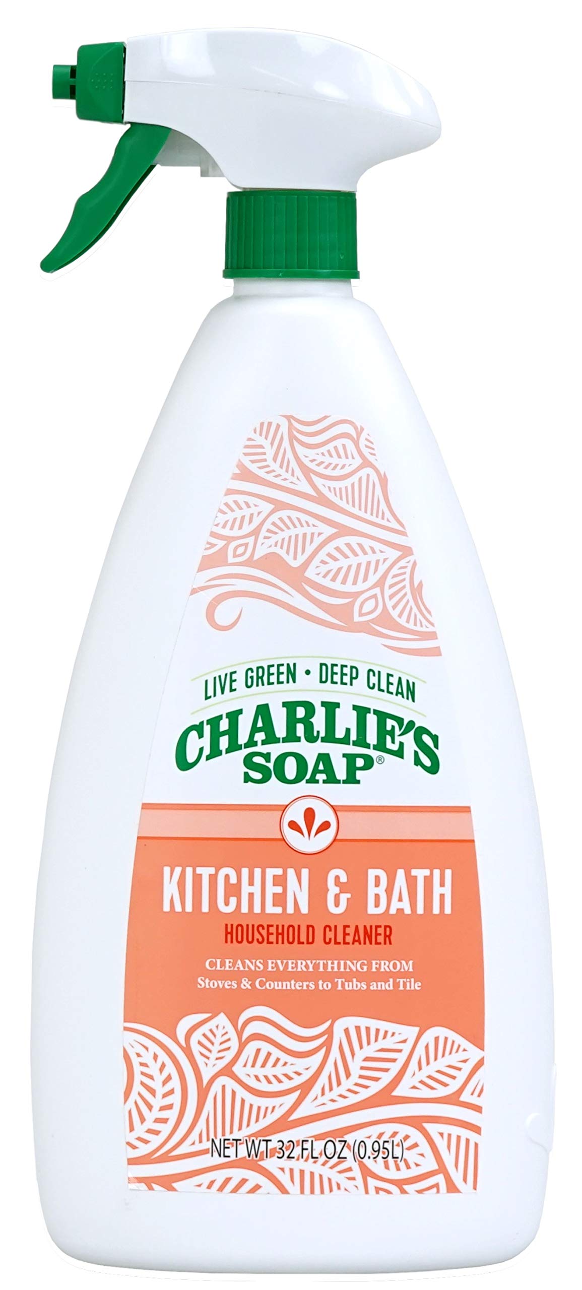 Charlie's Soap Indoor Outdoor and Kitchen & Bath Cleaner Variety Pack, 32 oz Each