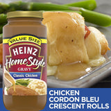 Heinz HomeStyle Gravy, Classic Chicken and Savory Mushroom, Ready to Serve Sauce for Mashed Potatoes Enhances Everyday Family Meals - 6 Count (Variety