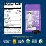 Lundberg Black Pearl Rice, Regenerative Organic Certified - Full-Bodied Black Rice, Responsibly Grown in California, 16 Oz