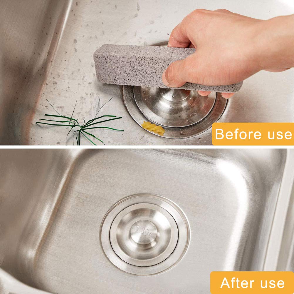 Carkio 8PCS Pumice Stones for Cleaning, Pumice Stick Cleaner for Removing Toilet Bowl Ring,Bath, Kitchen,Swimming Pool,Ceramic Tile Cleaning