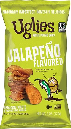 Uglies Snacks Jalapeno Potato Chips, 6 OZ