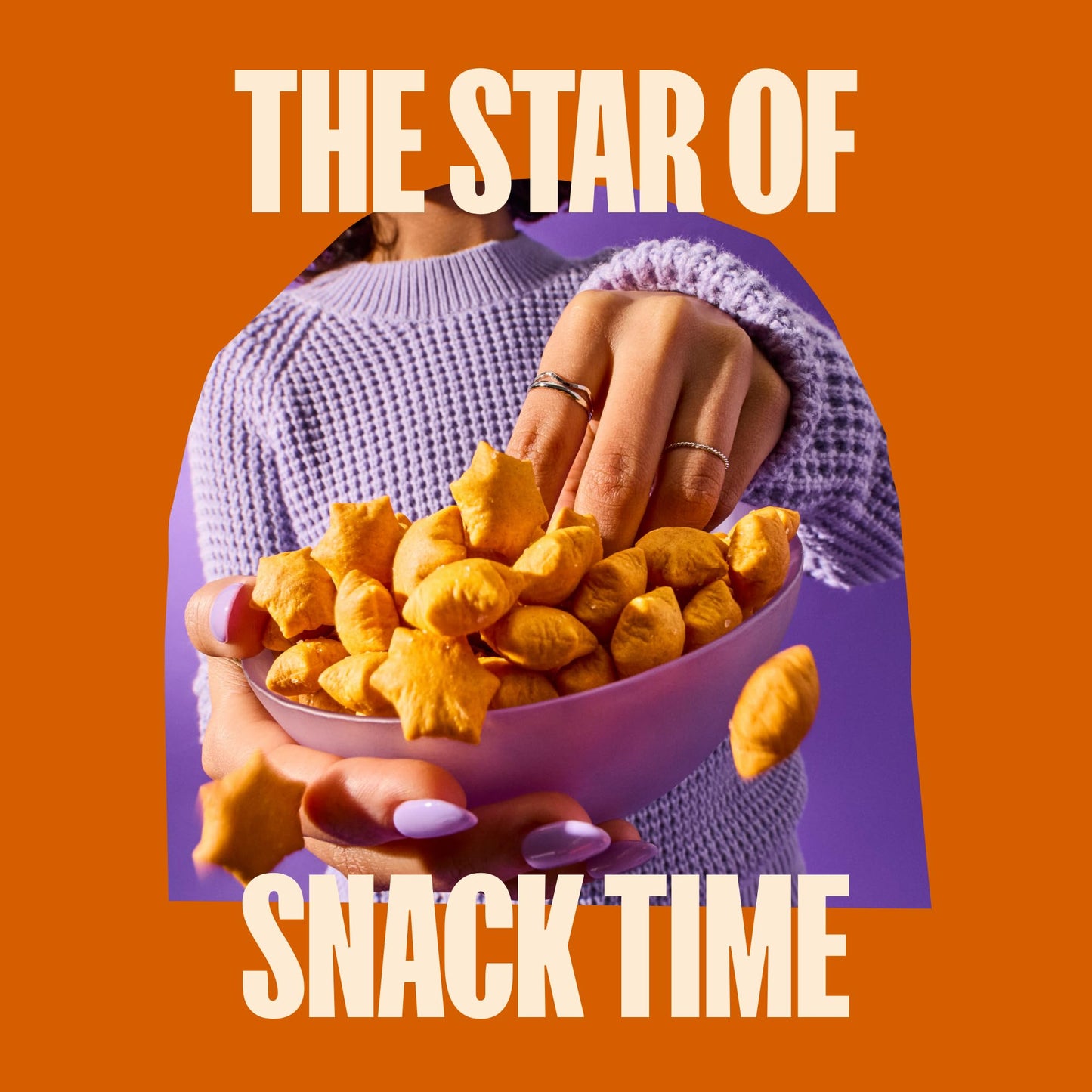 MadeGood Cheddar Star Puffed Crackers, 4.26oz Pouch, Organic Snacks