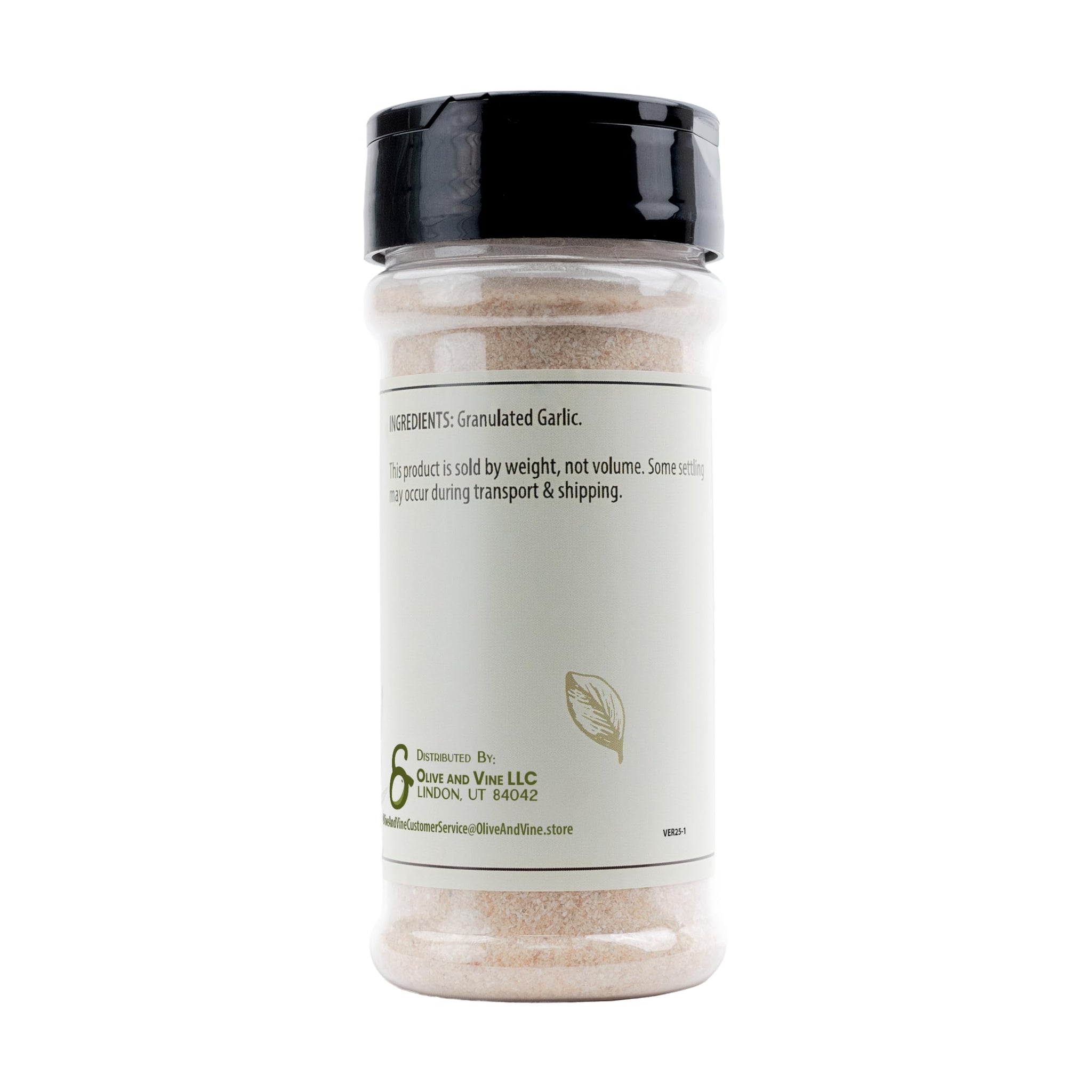 Olive & Vine Granulated Garlic, Savory & Aromatic, Seasoning for Pasta, Roasted Vegetables, Grilled Meats, Rich Tradition, Authentic Taste, For Global