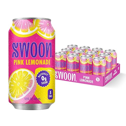 Swoon Pink Lemonade - Low Carb, Paleo-Friendly, Gluten-Free Keto Drink - Sugar Free Strawberry Lemonade Made with 100% Lemon Juice Concentrate