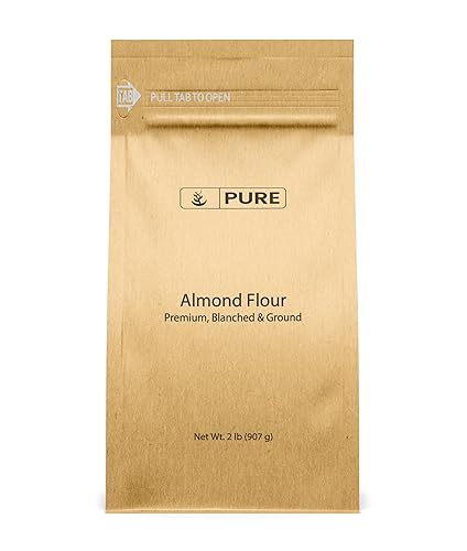 Pure Original Ingredients Almond Flour (2 lb) Blanched Almonds, Extra Fine, Grown in California
