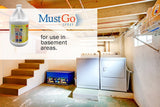 MustGo Spray Odor Eliminator - Controls, Removes and Prevents Damp, Musty Smells - 1 Gallon