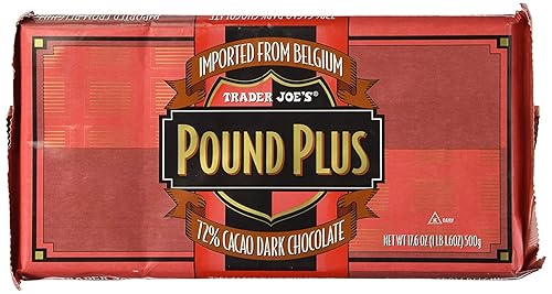 Pound Plus GIANT Belgian 72% Dark Chocolate Bar - 1 lb 1.6 oz._AB