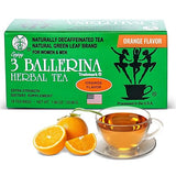 3 Ballerina Diet Tea Extra Strength - Orange-Flavor Herbal Tea Bags for Digestive Comfort and Weight Maintenance - Pack of 1 (18 Count)