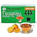 3 Ballerina Diet Tea Extra Strength - Orange-Flavor Herbal Tea Bags for Digestive Comfort and Weight Maintenance - Pack of 1 (18 Count)