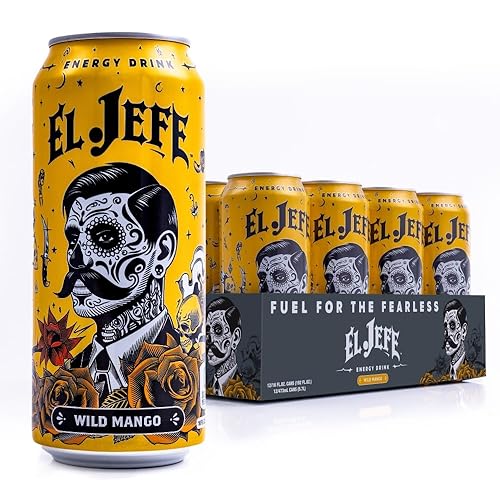 EL JEFE ENERGY DRINK (12-Pack, WILD MANGO)