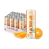 GORGIE Orange Twist Sugar Free Energy Drink, Green Tea, 12 Pack