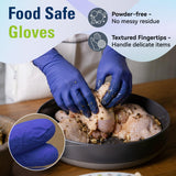 SWIFTLITE Disposable Nitrile Gloves, Food Safe, Latex-Free Powder-Free, Kitchen Rubber Gloves for Cooking, Cleaning and Food Prep (Medium, 100)