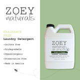 Zoey Naturals - Baby Laundry Detergent, Free & Clean - Hypoallergenic Plant-Based Liquid for Sensitive Skin - Sulfate, Dye & Fragrance Free