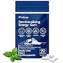 90 Pieces Remineralizing Gum & Energy Gum, with Nano-Hydroxyapatite & Xylitol, SugarFree Chewing Gum for Enamel Repair, Cavity Protection & Receding