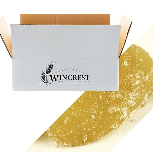 WinCrest Bulk Crystallized Candied Ginger Slices - 5 Lb Case