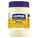 Hellmann's Real Mayonnaise Real Mayo For a Creamy Sandwich Spread or Condiment Gluten Free, Made With Cage-Free Eggs 15 oz