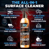 Flowgenix All Purpose Cleaner for Car Detailing (16oz) - Car Interior Cleaner for Dashboard, Trim, Seat, Fabric & More - Auto Cleaning Supplies - Incl