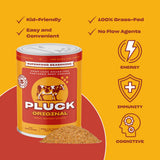 Pluck Original Organ Meat Blend Seasoning | From Grass-Fed & Grass-Finished Pastured Beef Organs with Redmond Real Sea Salt | As Seen on ABC’s Shark
