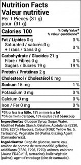 Banana Shaped Gummy Candy, Yellow, 1 Kg (2.2 Lbs), Assorted Fruit Flavored Chewy Candy