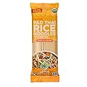 Lotus Foods Organic Brown Rice Pad Thai Noodles - Asian Style Noodles for Stir Fry, Gluten Free, Vegan, Whole Grain, Non GMO, Serve Hot or Cold - 8 Oz