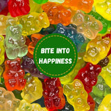 Candykrave Albanesse 12 Flavor Gummi Bears, (2 LB) naturally Flavored Chewy Gummies with Fruity Varieties Including Fuji Apple, Asian Blood Orange