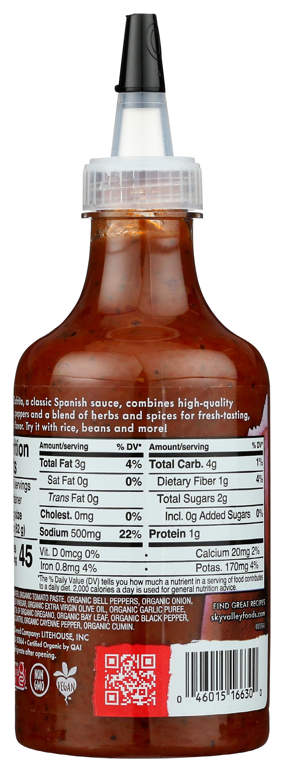 Sky Valley Organic Red Sofrito Sauce, 13 OZ