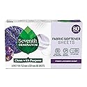 Seventh Generation Dryer Sheets Laundry Fabric Softener, Fresh Lavender Scent, 80 Sheets
