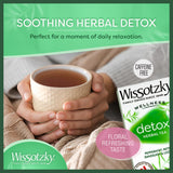 Wissotzky Wellness Detox Herbal Tea, (3 Pack - 60 Tea Bags) | Caffeine Free | Natural Cleansing Support | With Peppermint, Nettle, Dandelion