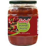 Sadaf Mild Pepper Paste - Pepper Paste for Cooking & Food Flavoring - Spread - Pasta Sauce - Kosher & Halal - 23.6 oz Jar