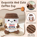 July Birthday Gifts for Women/Men Coffee Cup Plush - Crochet Emotional July Birthday Gifts Coffee, 30th 40th 50th 60th Born in July Queen Plush