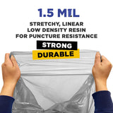 PLASTIC PRINCE (100 Pack) 30-33 Gallon Trash Bags, 1.5 Mil, Heavy Duty, Fits Round and Square 30-33 gal Trash Cans, 33" x 39" Garbage Trash Can Liners