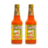 Marie Sharp’s Fiery Hot Habanero Pepper Sauce, 10 oz - Extra Hot Belizean Hot Sauce with Intense Heat & Flavor - All-Natural, Gluten-Free (Pack of 2)