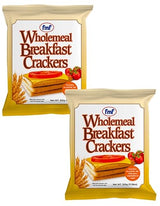 Wholemeal Breakfast Crackers, Light & Crunchy Biscuit (Pack Of 2 x 320g) Nutritious Snack, Delicious Combinations with Tea or Morning Coffee, 100%