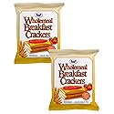 Wholemeal Breakfast Crackers, Light & Crunchy Biscuit (Pack Of 2 x 320g) Nutritious Snack, Delicious Combinations with Tea or Morning Coffee, 100%