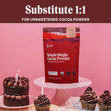 Raaka Chocolate Organic Cacao Powder - Unsweetened, Non-Alkalized, Perfect for Baking, Substitute for Cocoa Powder - Gluten-Free, Soy-Free, Sugar-Free, Allergen-Friendly - 8oz Resealable Bag