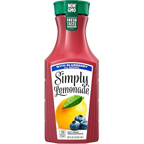 Simply Lemonade with Blueberry All Natural, 52 Fl Oz Bottle
