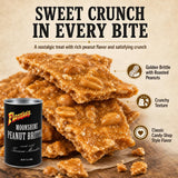 Flossie's Tennessee Moonshine Classic Peanut Brittle, Handmade Crunchy Candied Peanuts w/Touch of Southern Nostalgia, Authentic Recipe, 12 oz Can