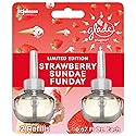 Glade PlugIns Refills Air Freshener, Scented and Essential Oils for Home and Bathroom, Strawberry Sundae Funday, 1.34 Oz, 2 Count