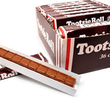 Tootsie Roll Bars, Original Classic Size, Peanut Free, Gluten Free - 2.25 Ounce Rolls (Pack of 36)