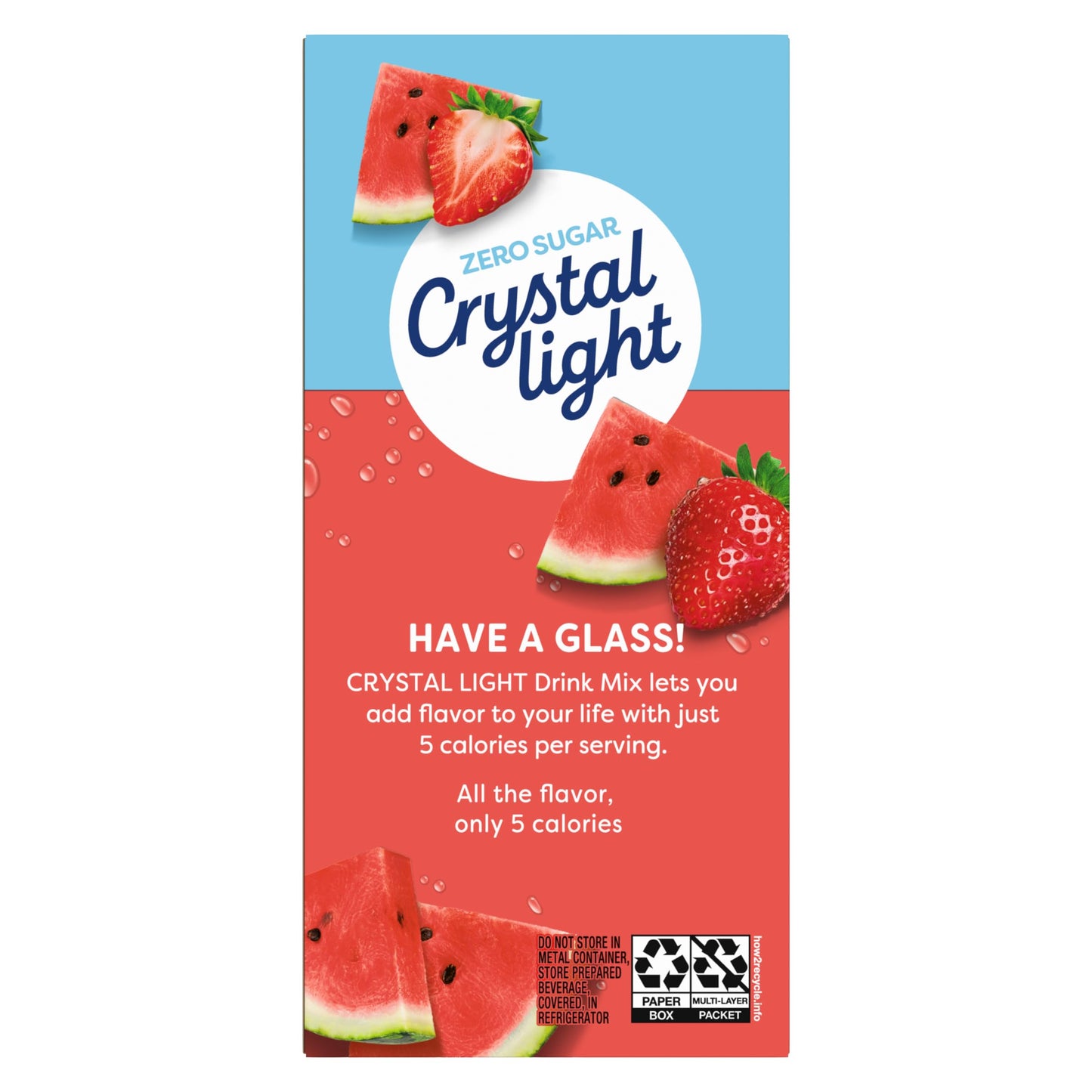 Crystal Light Drink Mix, Zero Sugar Powdered Water Enhancer, Artificially Flavored Low Calorie Beverage Mix, Powdered Soft Drink Mix for Flavorful