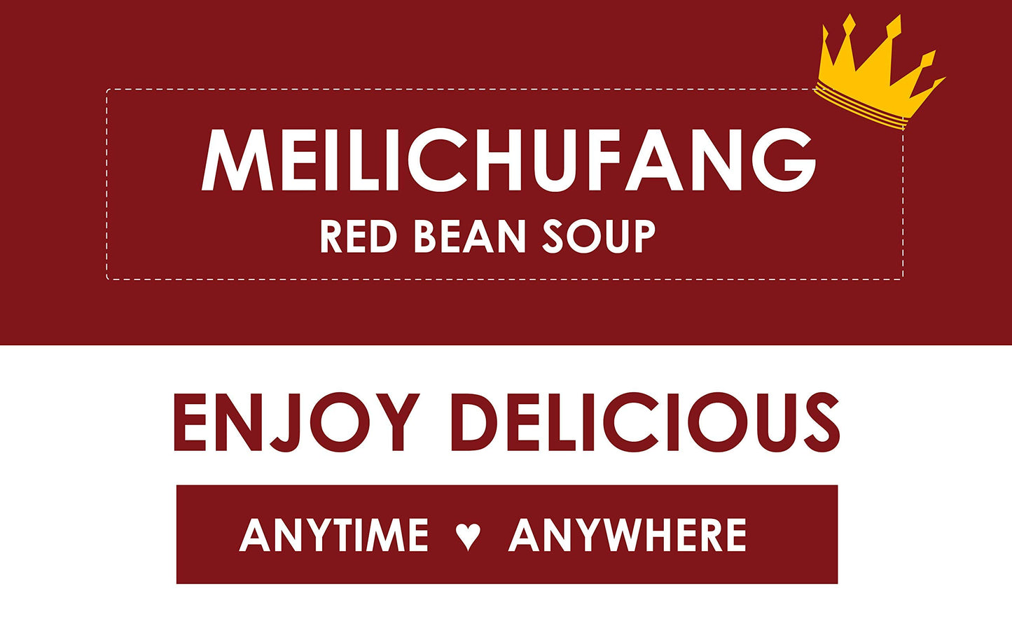 Tohkin Food USA, MEILICHUFANG Ready-to-serve Red Bean Soup, Box (300g x 6 pouch)