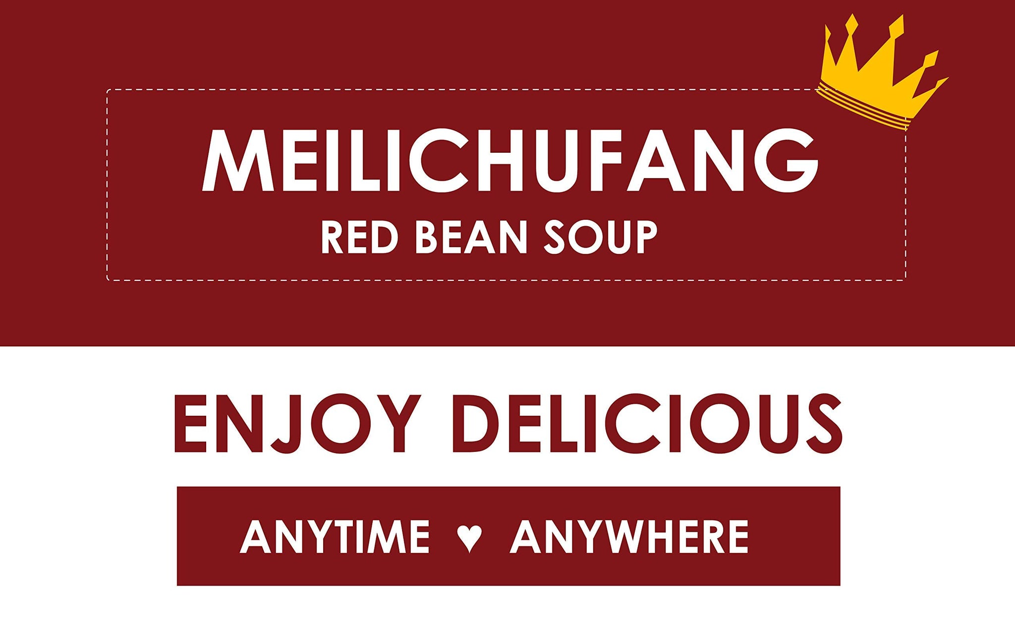 Tohkin Food USA, MEILICHUFANG Ready-to-serve Red Bean Soup, Box (300g x 6 pouch)