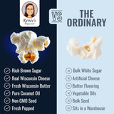 Renée’s White Cheddar Caramel Collision™ Connoisseur Popcorn™ - buttery caramel corn drenched in mellow Wisconsin white cheddar - satisfies sweet