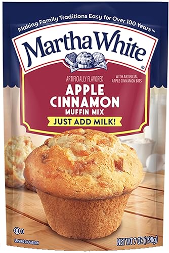 Martha White Muffin Mix Apple Cinnamon 7.0 oz. (Pack of 6)